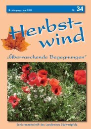 Herbstwind - Liebe Leserinnen, liebe Leser