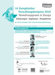 Eröffnungsforum - Innovative Verwaltung