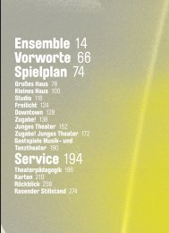 Ensemble 14 Vorworte 66 Spielplan 74 Service ... - Theater Ingolstadt