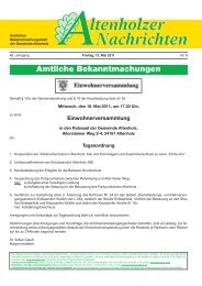 Altenholzer Nachrichten, Freitag, 13. Mai 2011 - bei der Gemeinde ...