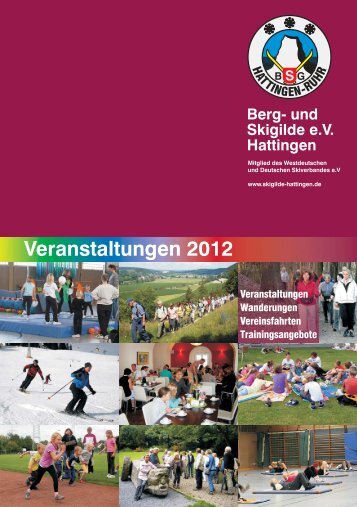 Veranstaltungen 2012 Berg - Berg- und Skigilde e.V. Hattingen