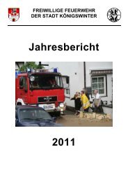 Jahresbericht 2011.pdf - Feuerwehr Königswinter