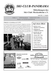 Mitteilungen des Ski-Club Meckenheim eV