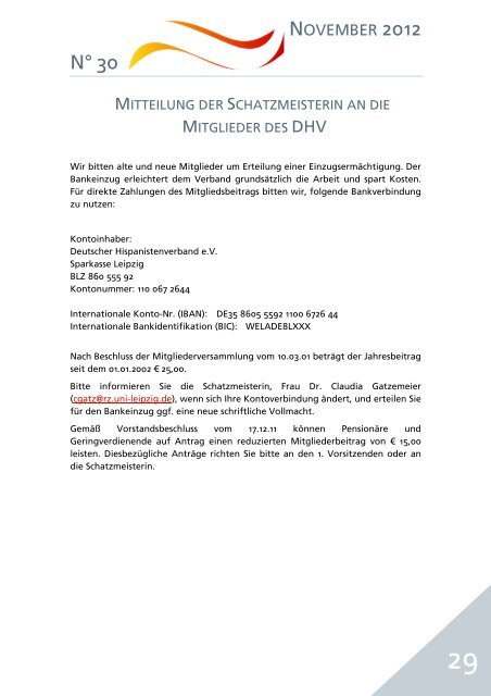 Mitteilungen - Deutscher Hispanistenverband