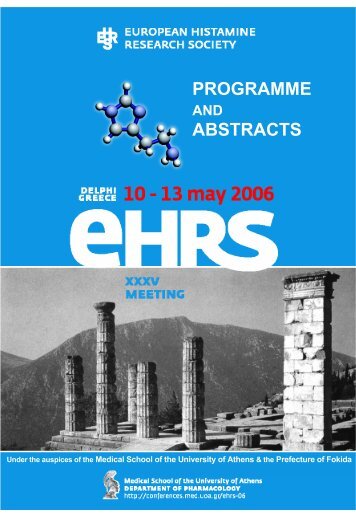 programme abstracts - The European Histamine Research Society