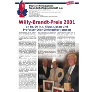 Willy-Brandt-Preis 2001 - Deutsch-Norwegische ...