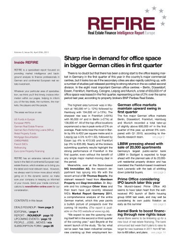 Sharp rise in demand for office space in bigger German cities in first ...