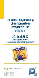 Industrial Engineering: „Kernkompetenz entwickeln und entfalten ...