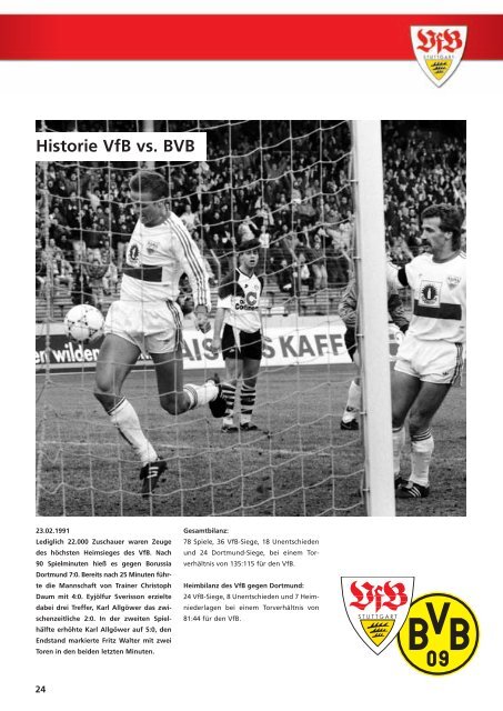 Die offizielle Stadionzeitung des VfB Stuttgart 1893 e.V. • Spielzeit ...