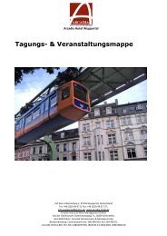 Tagungs- & Veranstaltungsmappe - Arcadia Hotels