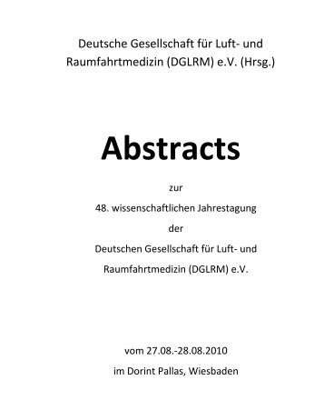 Abstracts - DGLRM