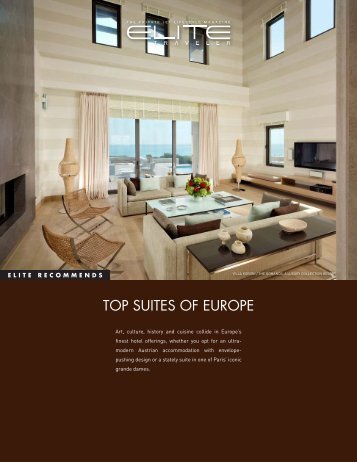 TOP SUITES OF EUROPE - Elite Traveler