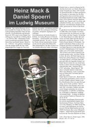Heinz Mack & Daniel Spoerri im Ludwig Museum - 1002andmore.de