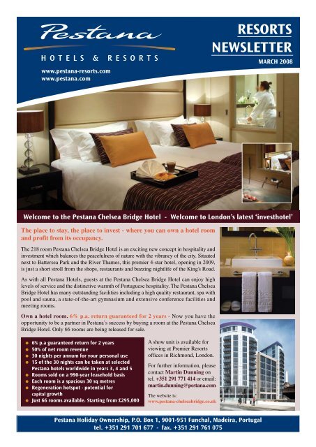Resorts Newsletter Pestana Vacation Club
