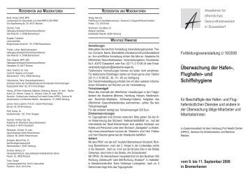 Überwachung der Hafen-, Flughafen- und ... - port-health.org