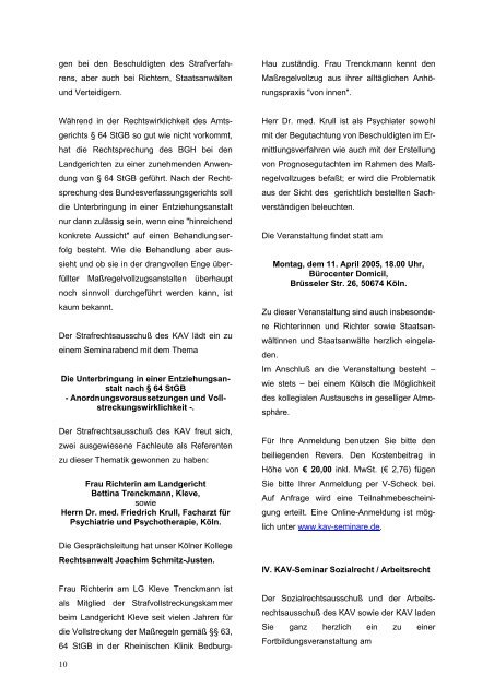 Neues vom AG Köln - Kölner Anwaltverein