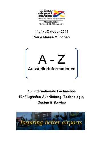 14. Oktober 2011 Neue Messe München 18. Internationale ... - Meplan