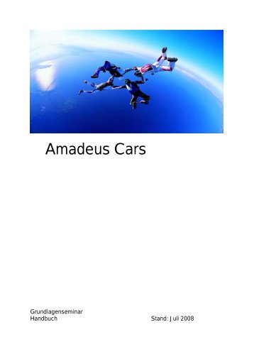 Trainingsunterlagen Amadeus Cars