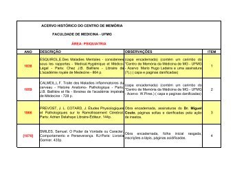 uivo em pdf - Faculdade de Medicina da UFMG