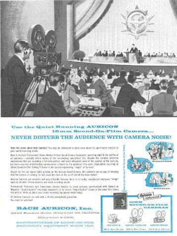 never disturb the audience with camera noise! - SMPTE Motion ...