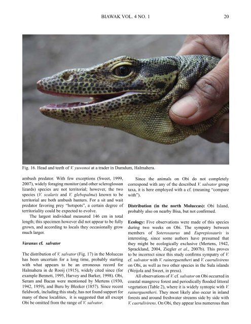 Vol. 4 No. 1 - International Varanid Interest Group