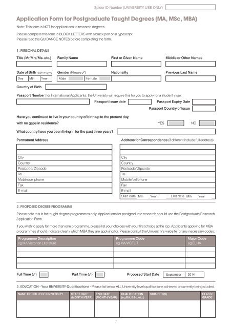 Confidential Postgraduate Reference Form - University of Liverpool