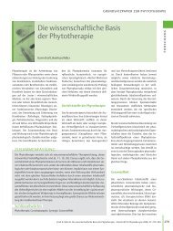 Die wissenschaftliche Basis der Phytotherapie - La Vie