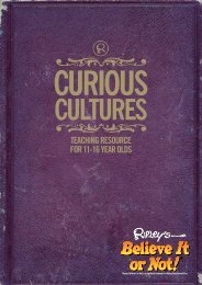 Curious Cultures - Ripley's Believe It or Not!