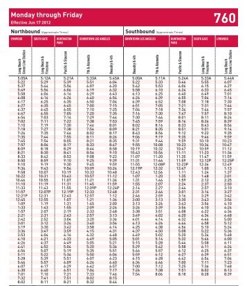 Line 760 -- Metro Rapid - Downtown LA - Long Beach Green Line ...