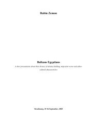 Rubin Zemon Balkans Egyptians - Balkan Ethnology