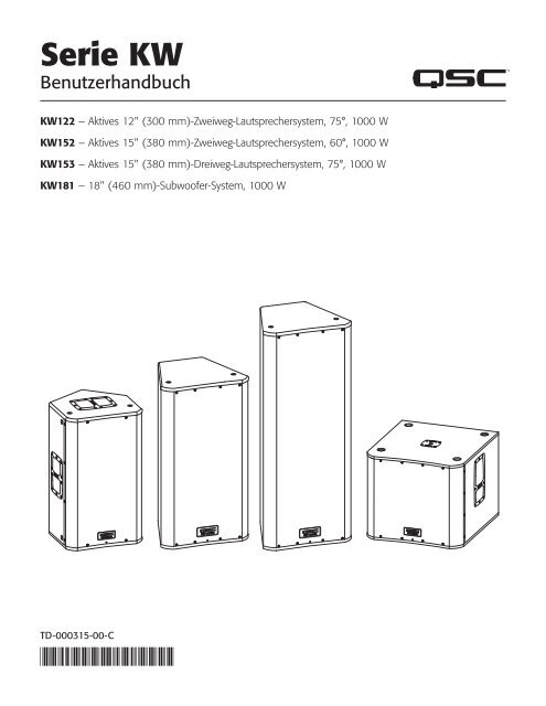 Serie KW - QSC Audio Products