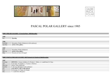 Pascal Polar Gallery Biography