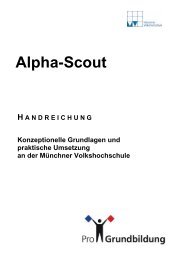 Alpha-Scout-Schulung - Wege aus dem ... - ProGrundbildung