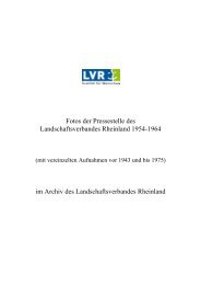 Pressestelle LVR Fotos 1954-1964 - Landschaftsverband Rheinland