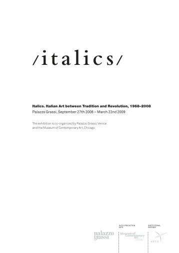 Italics - Palazzo Grassi