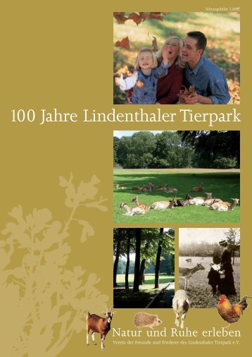 100 Jahre Lindenthaler Tierpark