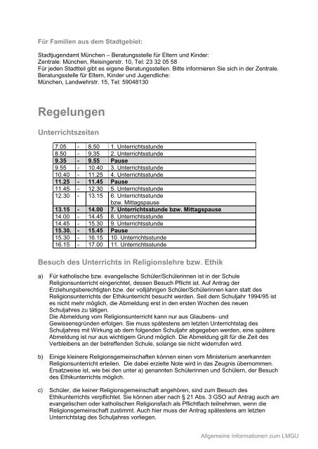 Allgemeine Informationen zum Lise-Meitner-Gymnasium Unterhaching