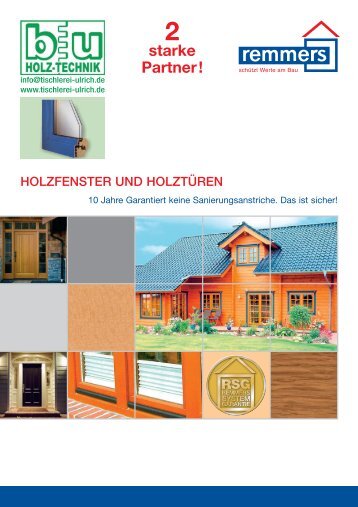 holzfenster und holztüren - Tischlerei Ulrich