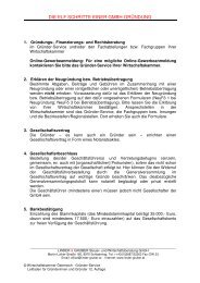11 Schritte einer GmbH-Gründung - Linder & Gruber, Steuer- und ...