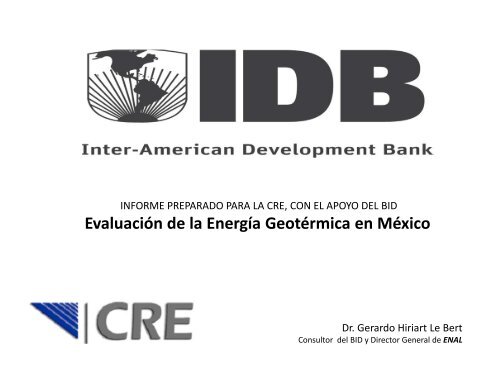 Presentación Dr. Gerardo Hiriart - Comisión Reguladora de Energía