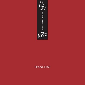 Franchise Infobroschüre download - La Ric Kosmetik GmbH