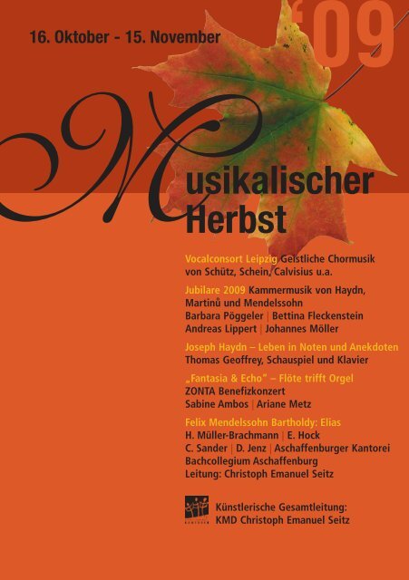 09 Herbst usikalischer 16. Oktober - 15. November MVocalconsort ...