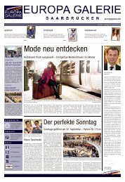 Mode neu entdecken - EUROPA-Galerie, Saarbrücken