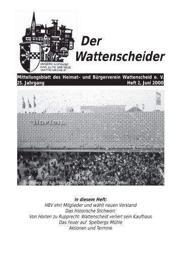 Der Wattenscheider - Heimat- und Bürgerverein Wattenscheid