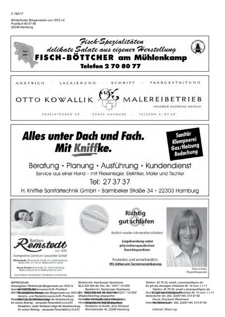 der WBV Bel. 5/09 - Winterhuder Bürgerverein