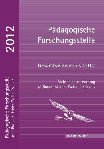 Pädagogische Forschungsstelle Gesamtverzeichnis 2012