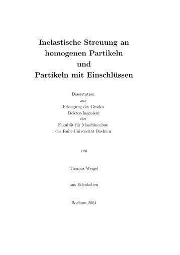 E - Lehrstuhl für Laseranwendungstechnik - Ruhr-Universität Bochum