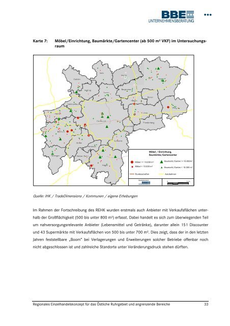 regionales einzelhandelskonzept für das östliche ruhrgebiet - Hagen