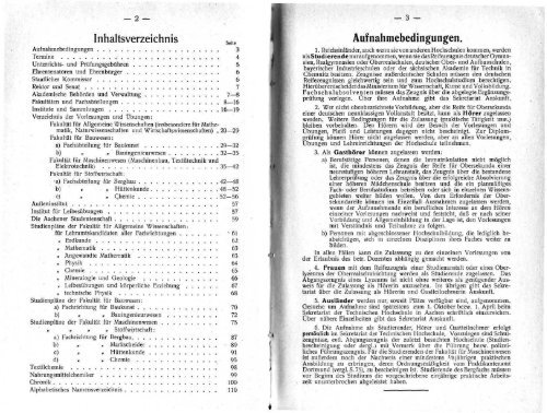 Vorlesungsverzeichnis 1934/1935 - Hochschularchiv der RWTH ...