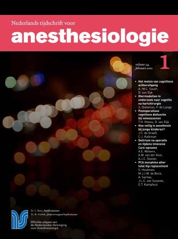 thema: POCD - Nederlandse Vereniging voor Anesthesiologie